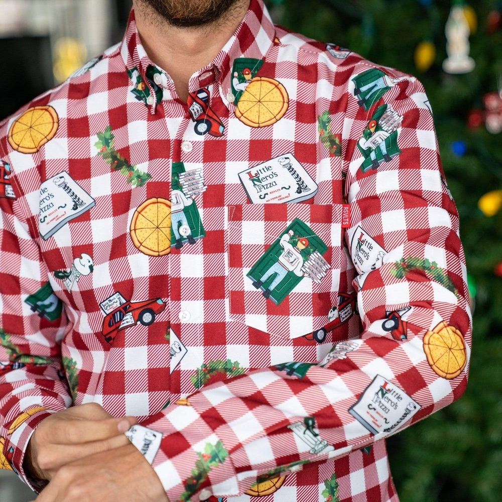 RSVLTS Home Alone – Little Nero's Pizza Button Down